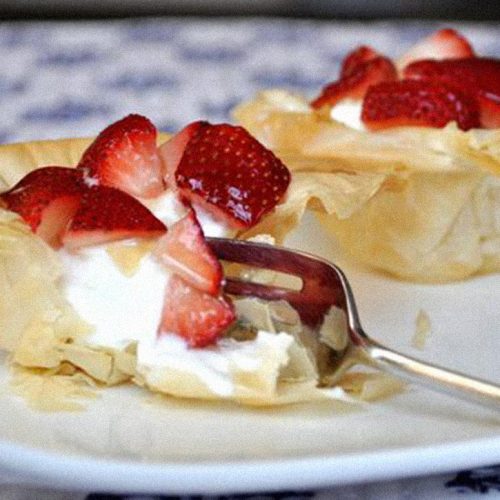 Copelas de Frutilla y Crema